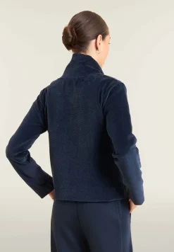 Freddy Felpa cropped in ciniglia con zip e collo alto-Donna Felpe