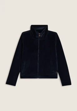 Freddy Felpa cropped in ciniglia con zip e collo alto-Donna Felpe