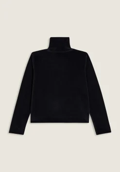 Freddy Felpa cropped in ciniglia con zip e collo alto-Donna Felpe