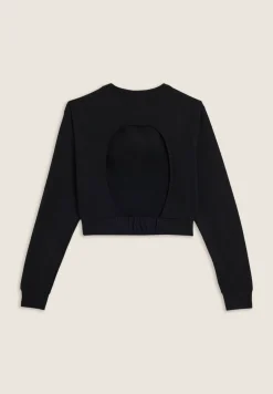 Freddy Felpa cropped in french terry con schiena cut out-Donna Felpe