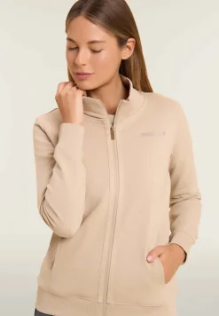 Freddy Felpa da donna zip e collo alto con logo minimal-Donna Pilates|Ginnastica