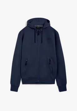 Freddy Felpa da uomo in cotone con cappuccio e chiusura full zip-Uomo Felpe
