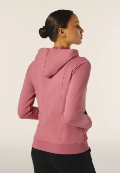 Freddy Felpa donna chiusura zip e cappuccio con inserti floreali-Donna Pilates|Ginnastica