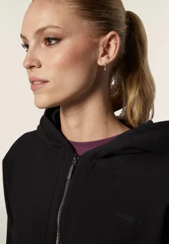 Freddy Felpa donna comfort fit con zip e cappuccio-Donna Felpe
