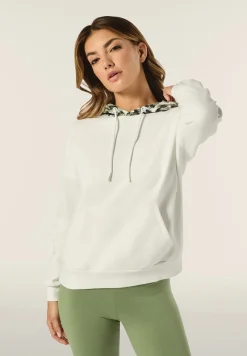 Freddy Felpa donna comfort fit con cappuccio maculato-Donna Fitness|Felpe