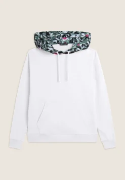 Freddy Felpa donna comfort fit con cappuccio maculato-Donna Fitness|Felpe