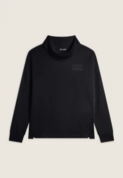 Freddy Felpa donna comfort fit con collo a tubo-Donna Ginnastica|Felpe