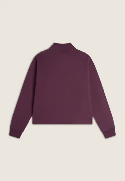 Freddy Felpa donna comfort fit chiusura mezza zip e collo alto-Donna Felpe