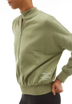 Freddy Felpa donna comfort fit chiusura zip e collo stile bomber-Donna Felpe