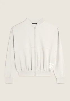 Freddy Felpa donna comfort fit chiusura zip e collo stile bomber-Donna Felpe