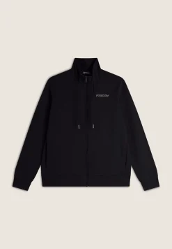 Freddy Felpa donna comfort fit zip e collo alto con interno floreale-Donna Ginnastica|Felpe