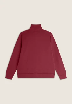 Freddy Felpa donna comfort fit zip e collo alto con interno floreale-Donna Ginnastica|Felpe