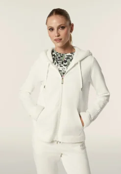 Freddy Felpa donna con cappuccio in tessuto teddy e chiusura zip-Donna Felpe|Ginnastica