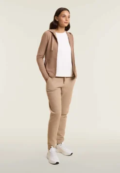 Freddy Felpa donna con cappuccio e inserti micro-trecce-Donna Felpe