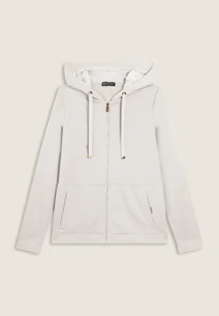 Freddy Felpa donna con cappuccio e inserti micro-trecce-Donna Felpe