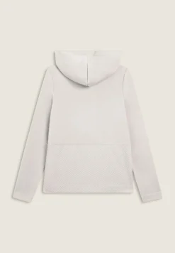 Freddy Felpa donna con cappuccio e inserti micro-trecce-Donna Felpe