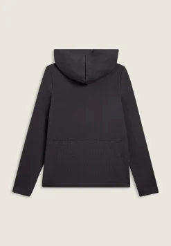 Freddy Felpa donna con cappuccio e inserti micro-trecce-Donna Felpe