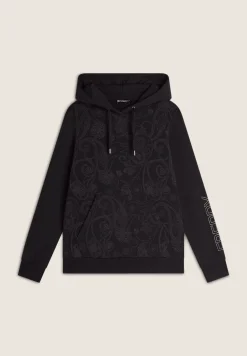 Freddy Felpa donna con cappuccio e busto fantasia paisley all-over-Donna Ginnastica|Felpe