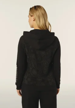 Freddy Felpa donna con cappuccio e busto fantasia paisley all-over-Donna Ginnastica|Felpe