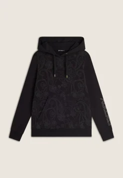 Freddy Felpa donna con cappuccio e busto fantasia paisley all-over-Donna Ginnastica|Felpe