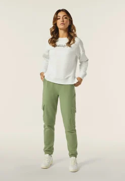 Freddy Felpa donna con cappuccio comfort fit con logo maculato-Donna Fitness|Felpe