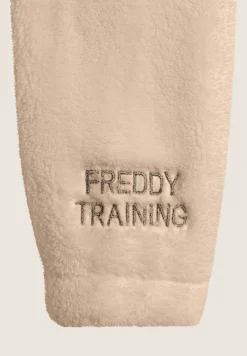 Freddy Felpa donna con cappuccio e zip in tessuto teddy-Donna Ginnastica|Felpe