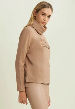 Freddy Felpa donna con logo e strass al centro-Donna Felpe