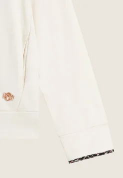 Freddy Felpa donna con zip e cappuccio con interno leopardato-Donna Felpe