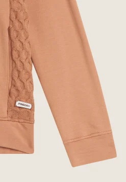 Freddy Felpa donna con zip e cappuccio in modal con inserti tricot-Donna Felpe