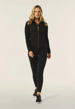 Freddy Felpa donna con zip e collo alto e fronte a trecce-Donna Felpe