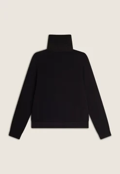 Freddy Felpa donna con zip e collo alto e fronte a trecce-Donna Felpe
