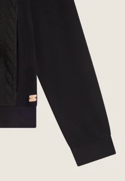 Freddy Felpa donna con zip e collo alto e fronte a trecce-Donna Felpe