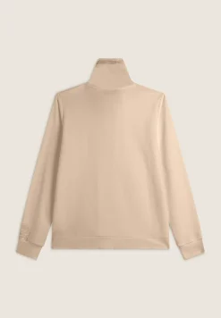 Freddy Felpa donna con zip e collo alto con interno paisley-Donna Felpe|Ginnastica