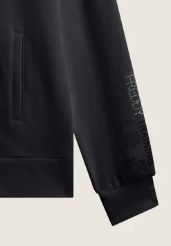 Freddy Felpa donna con zip e collo alto con interno paisley-Donna Felpe|Ginnastica