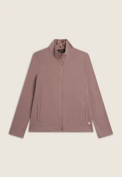 Freddy Felpa donna con zip e collo alto con dettagli animalier-Donna Felpe