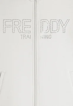 Freddy Felpa donna con zip e collo alto in costina-Donna Ginnastica|Felpe