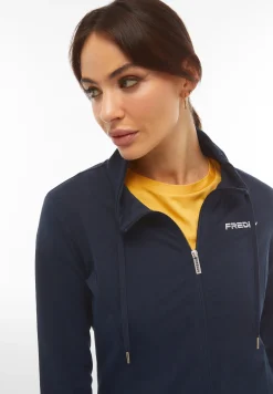 Freddy Felpa donna con zip e collo alto ampio con coulisse-Donna Pilates|Ginnastica