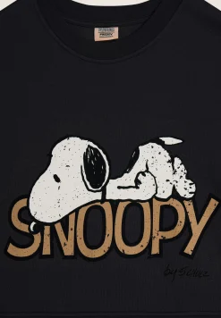 Freddy Felpa donna corta comfort fit con grande stampa Snoopy-Donna Felpe