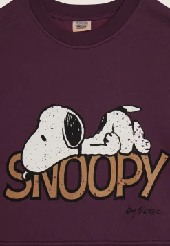 Freddy Felpa donna corta comfort fit con grande stampa Snoopy-Donna Felpe