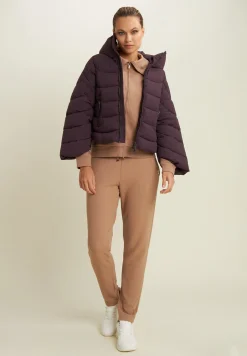 Freddy Felpa donna full-zip con collo alto e inserti micro-trecce-Donna Felpe