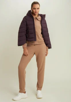 Freddy Felpa donna full-zip con collo alto e inserti micro-trecce-Donna Felpe