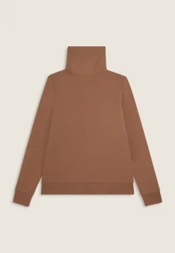 Freddy Felpa donna full-zip con collo alto e inserti micro-trecce-Donna Felpe