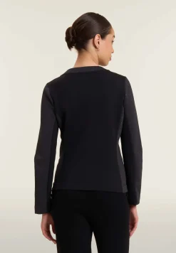 Freddy Felpa donna full-zip con fronte mélange lurex-Donna Felpe