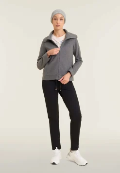 Freddy Felpa donna full-zip effetto tricot con collo alto-Donna Felpe