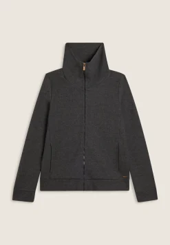 Freddy Felpa donna full-zip effetto tricot con collo alto-Donna Felpe