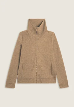Freddy Felpa donna full-zip effetto tricot con collo alto-Donna Felpe