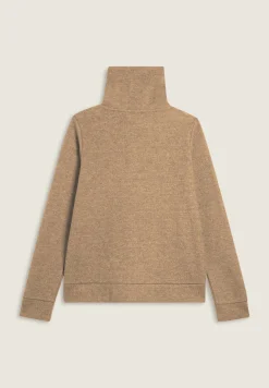 Freddy Felpa donna full-zip effetto tricot con collo alto-Donna Felpe
