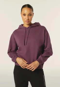Freddy Felpa donna oversize con cappuccio e scritta sul retro-Donna Felpe