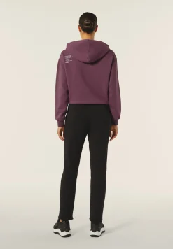 Freddy Felpa donna oversize con cappuccio e scritta sul retro-Donna Felpe