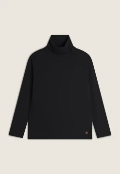 Freddy Felpa donna regular fit in viscosa con collo a tubo-Donna Felpe